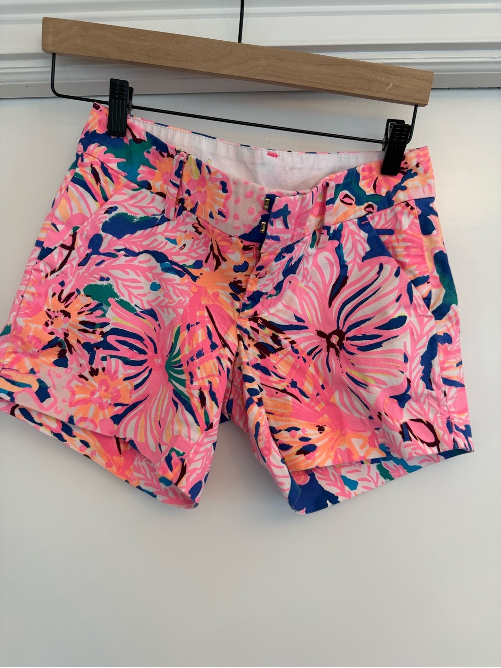 Bright Pink Lilly Pulitzer shorts